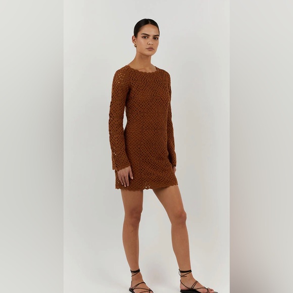 Dissh Clover Crochet Mini Dress - Picture 2 of 6